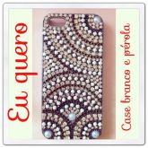 Case Iphone5 Branco e Pérola